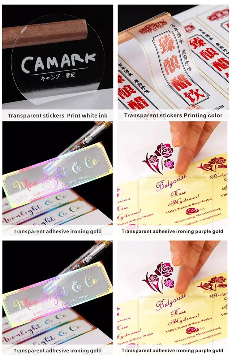 clear sticker sheets