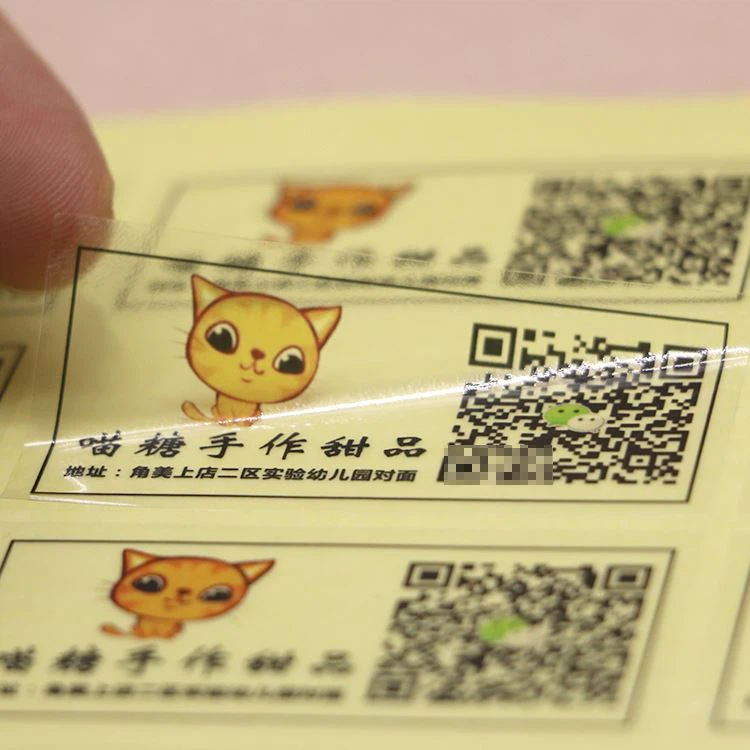 clear sticker sheets custom