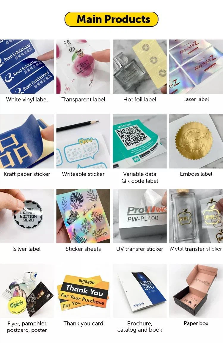 Main Products of Paper Packing Cards