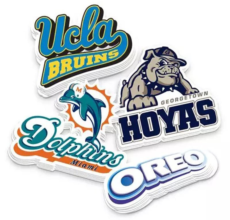 glossy die cut sticker