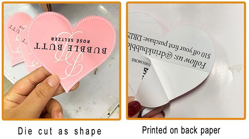 Die cut vinyl sticker printing