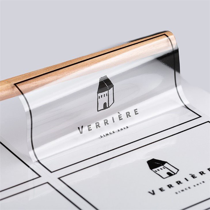 clear sticker bottles